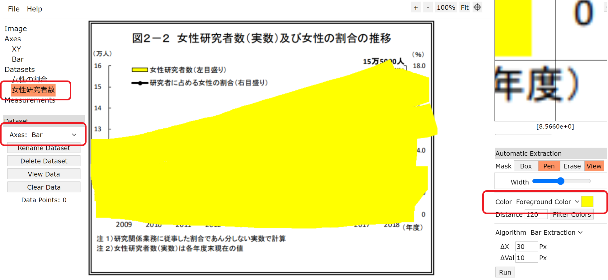 画像形式のグラフから数値データを取得する方法【WebPlotDigitizer】 | ナンセンス研究